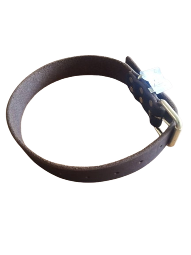 [ACC048] COLLIER CUIR XL MARRON